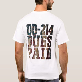 DD-214 bezahlt DD-214 US-Militärveteran T-Shirt