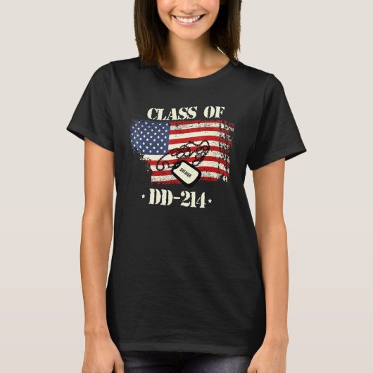 Dd 214-Klasse von Dd214 T-Shirt Soldier Veteran (Vorderseite)