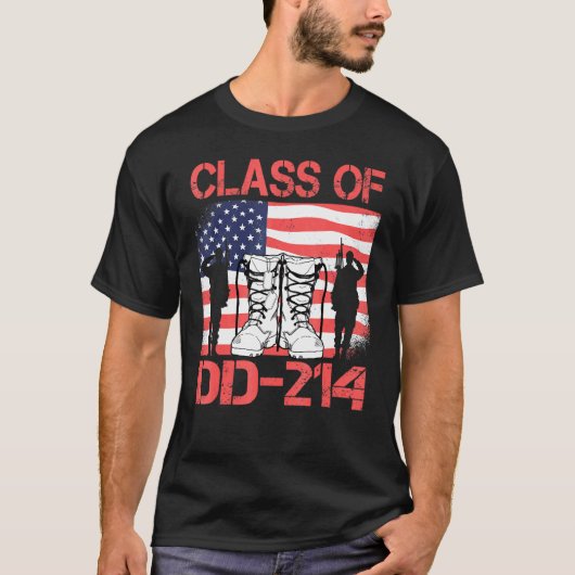 Dd 214-Klasse von Dd214 T-Shirt Soldier Veteran 1 (Vorderseite)