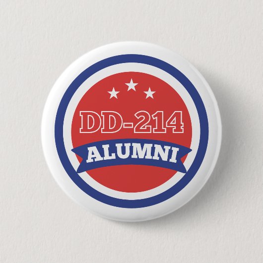 DD-214 Militärruhestand der Alumni-Armee Button (Vorderseite)