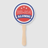 DD-214 Militärruhestand der Alumni-Armee Fächer (Rückseite)