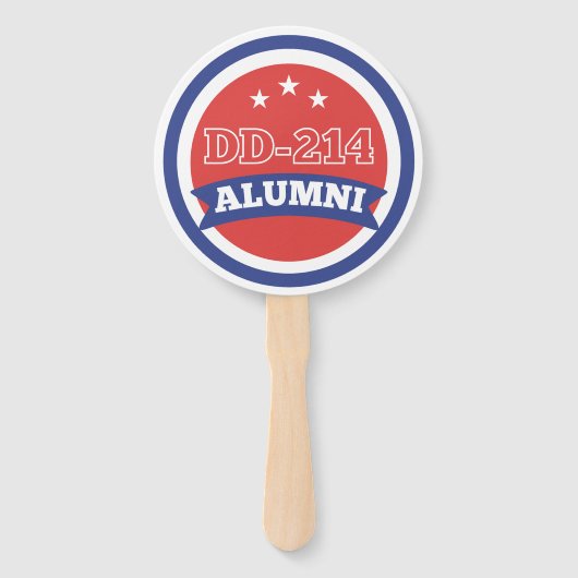 DD-214 Militärruhestand der Alumni-Armee Fächer (Vorderseite)