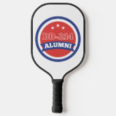 DD-214 Militärruhestand der Alumni-Armee Pickleball Schläger (Rückseite)
