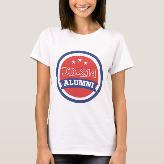 DD-214 Militärruhestand der Alumni-Armee T-Shirt (Vorderseite)