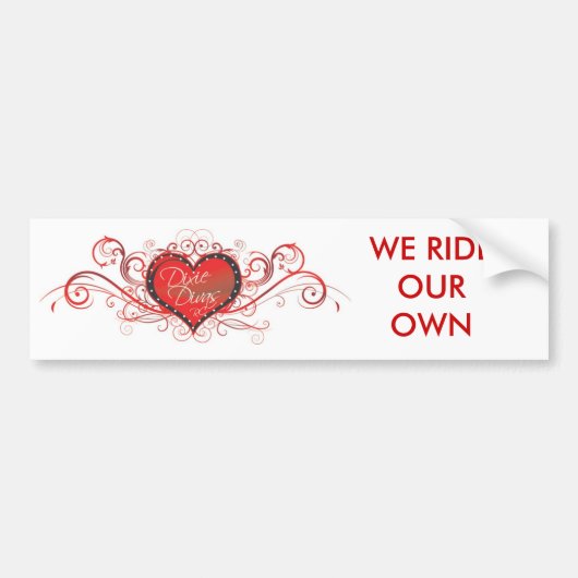 DD-ColorLogo, BESITZEN WIR RIDEOUR Autoaufkleber (Vorne)