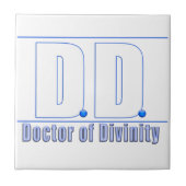 DD Doktor der Göttlichkeit Akronym LOGO Fliese (Vorderseite)