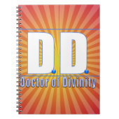 DD Doktor der Göttlichkeit Akronym LOGO Notizblock (Vorderseite)