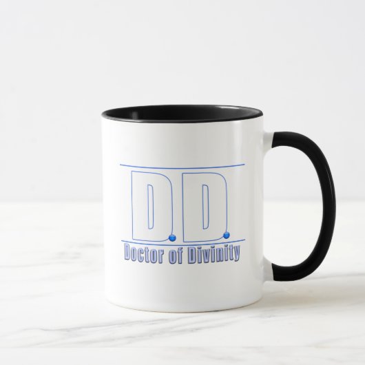 DD Doktor der Göttlichkeit Akronym LOGO Tasse (Rechts)