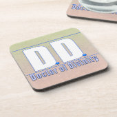 DD Doktor der Göttlichkeit Akronym LOGO Untersetzer (Linke Seite)