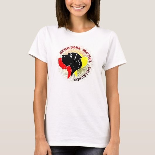 DD - in deutschen Farben T-Shirt (Vorderseite)
