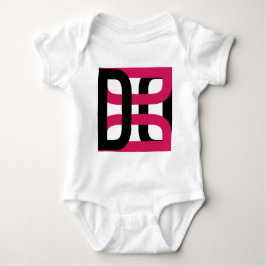 DD Logo Magenta Baby Strampler