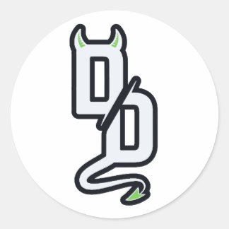 DD-Monogramm-Aufkleber Sticker
