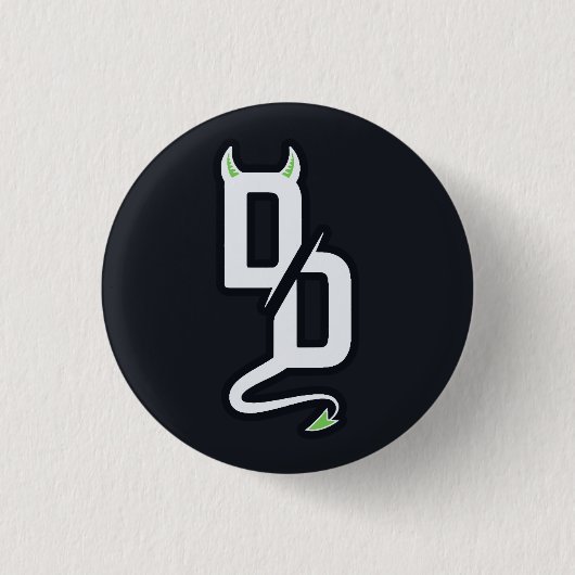 DD-Monogramm-Aufkleber-Taste Button (Vorderseite)