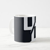 DD-Monogramm-Sticker-Tasse Kaffeetasse (Vorderseite Links)