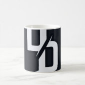 DD-Monogramm-Sticker-Tasse Kaffeetasse (Mittel)