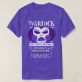 DD WARLOCK Class Dungeons Dragons T-Shirt (Design vorne)