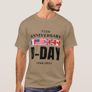 DDay Normandie Landung 75. Jahrestag Männer Frauen T-Shirt
