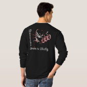 DDD-Maske lange Hülse T T-Shirt (Schwarz voll)