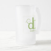 DDlogo-Tasse Mattglas Bierglas (VorderseiteRechts)
