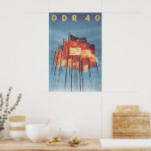 DDR 40th Anniversary Poster Vintage Eastern (Küche)