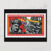 DDR-Briefmarke zum Gedenken an Hans Beimler Postkarte (Vorderseite)