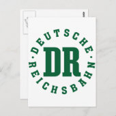 DDR / DDR Eisenbahn - Deutsche Reichsbahn Zeichen Postkarte (Vorne/Hinten)