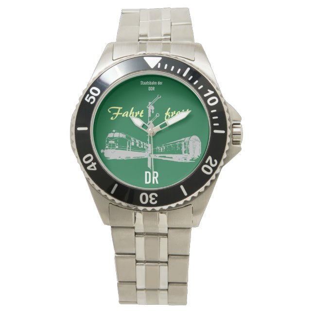 DDR Design Deutsche Reichsbahn Armbanduhr (Vorderseite)
