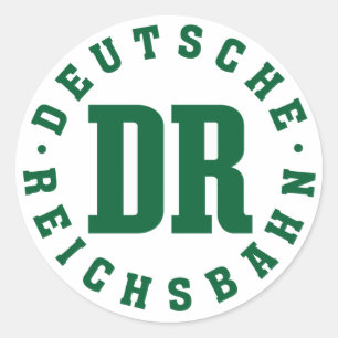 DDR - Deutsche Reichsbahn Runder Aufkleber