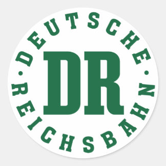 DDR - Deutsche Reichsbahn Runder Aufkleber