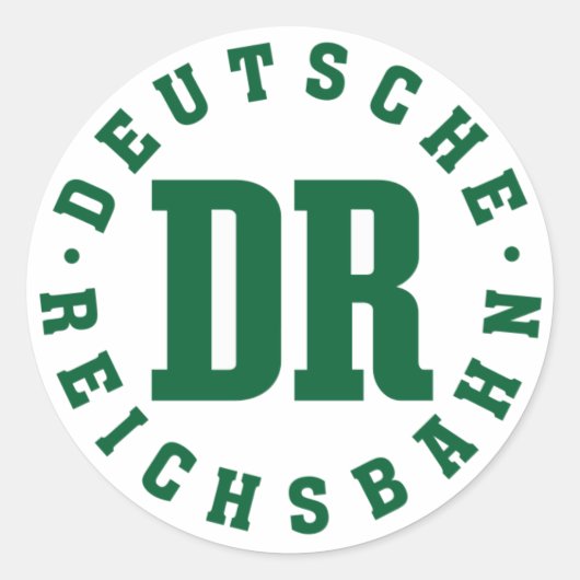 DDR - Deutsche Reichsbahn Runder Aufkleber (Vorderseite)