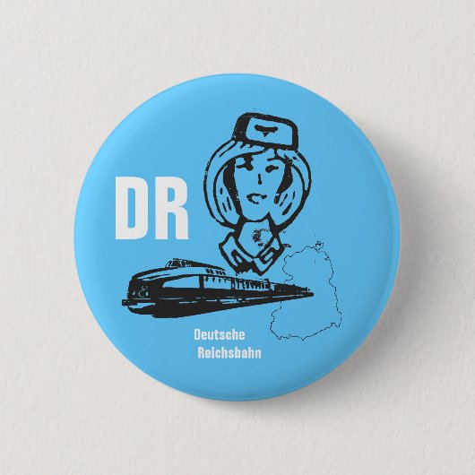 DDR-Entwurf des Reichsbahnhofs Button (Vorderseite)