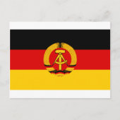 DDR - Flagge der DDR Postkarte (Vorderseite)
