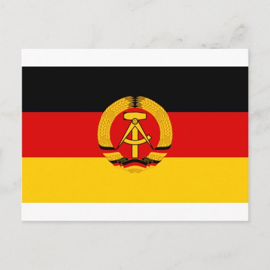 DDR - Flagge der DDR Postkarte (Vorderseite)
