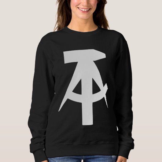 DDR-Flagge Hammer und Zirkel Idee Sweatshirt (Vorderseite)