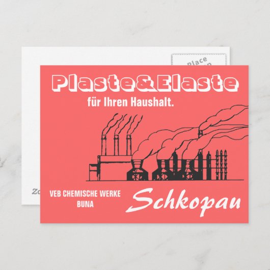 DDR-Konstruktion für chemische Messdaten Postkarte (Vorne/Hinten)