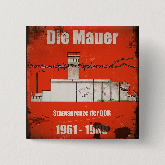DDR Mauerbutton Button (Vorderseite)