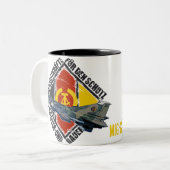 DDR MIG 23 ZWEIFARBIGE TASSE (Vorderseite Links)