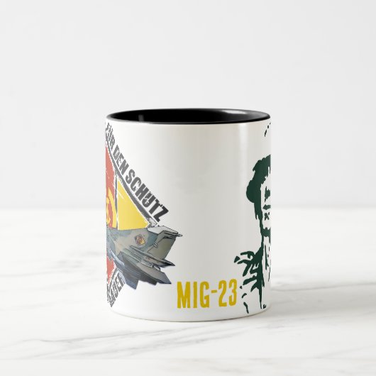 DDR MIG 23 ZWEIFARBIGE TASSE (Mittel)