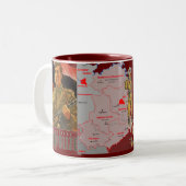 DDR-Ostdeutsch-Grenzwache Zweifarbige Tasse (Vorderseite Links)