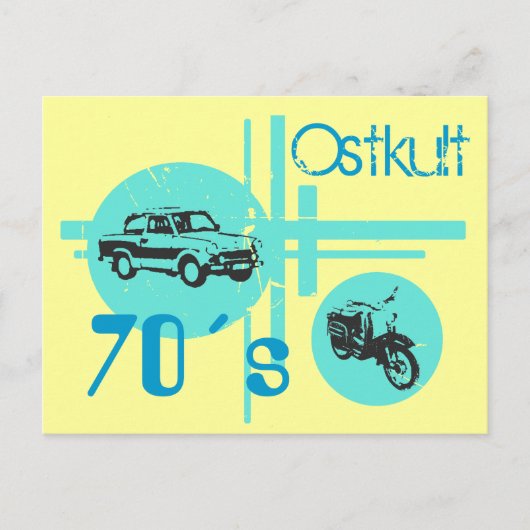DDR Ostkultdesign Postkarte (Vorderseite)