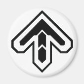 DDR-Pfeil-Magnet Magnet (Vorne)