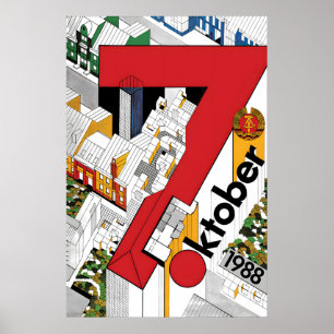 DDR-Propagandaplakat Ostdeutschland National Poster