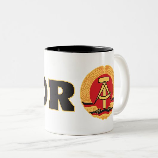 DDR-Team Zweifarbige Tasse (VorderseiteRechts)