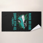 DDR Trabi "Männer aus Stahl, fahren Autos aus Papp Badehandtuch (Badehandtuch)