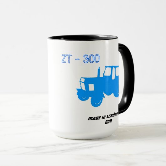 DDR Traktorentasse Tasse (VorderseiteRechts)