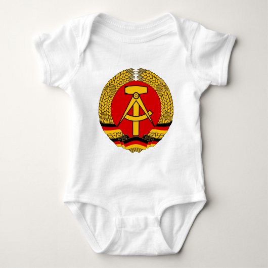 DDR Wappen Baby Strampler (Vorderseite)