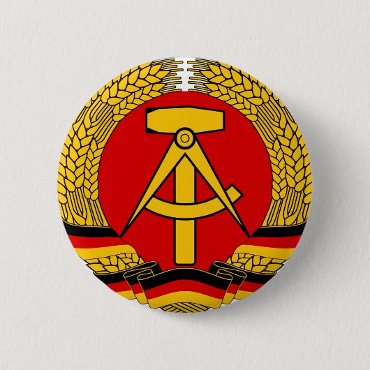 DDR Wappen Button (Vorderseite)