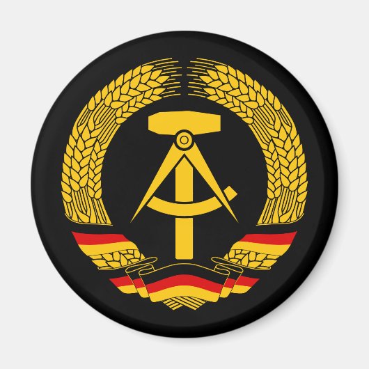 DDR-Wappen/Deutschland-Staat-Siegel Magnet (Vorne)