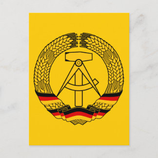 DDR-Wappen/Deutschland-Staat-Siegel Postkarte