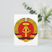 DDR Wappen Postkarte (Stehend Vorderseite)